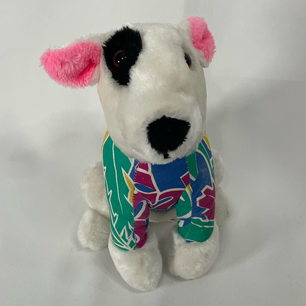 VTG ACE plush Bud Light mascot Spuds MacKenzie Plush Bull Terrier dog